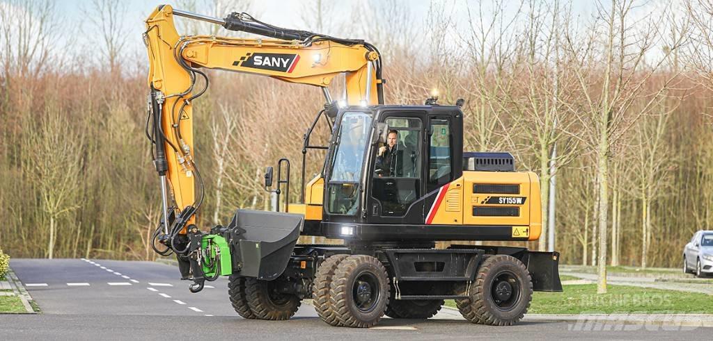 Sany SY155W Escavadoras de rodas