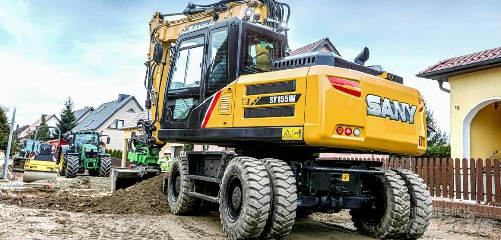 Sany SY155W Escavadoras de rodas