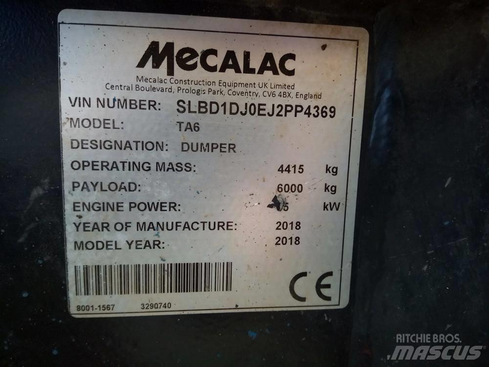 Mecalac TA6 dömper Camiões articulados
