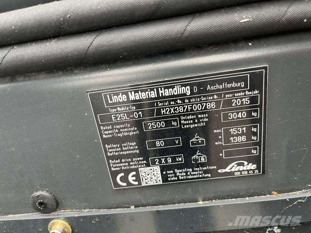 Linde E25L-01 Empilhadores eléctricos