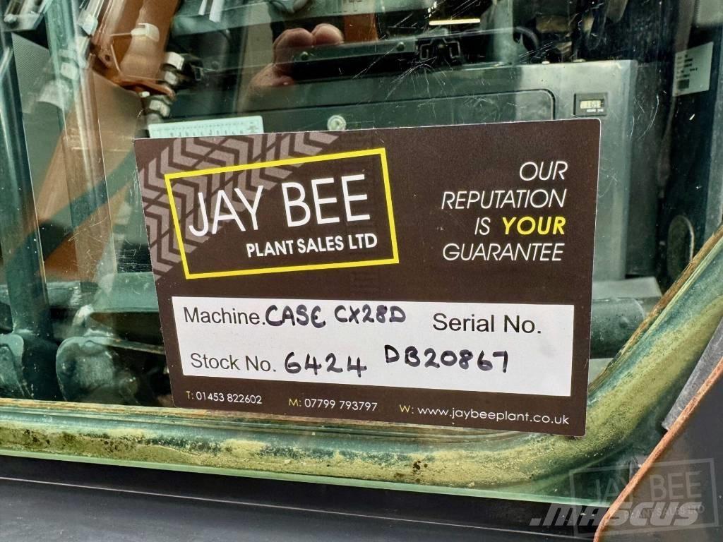 CASE CX28D Mini Escavadoras <7t