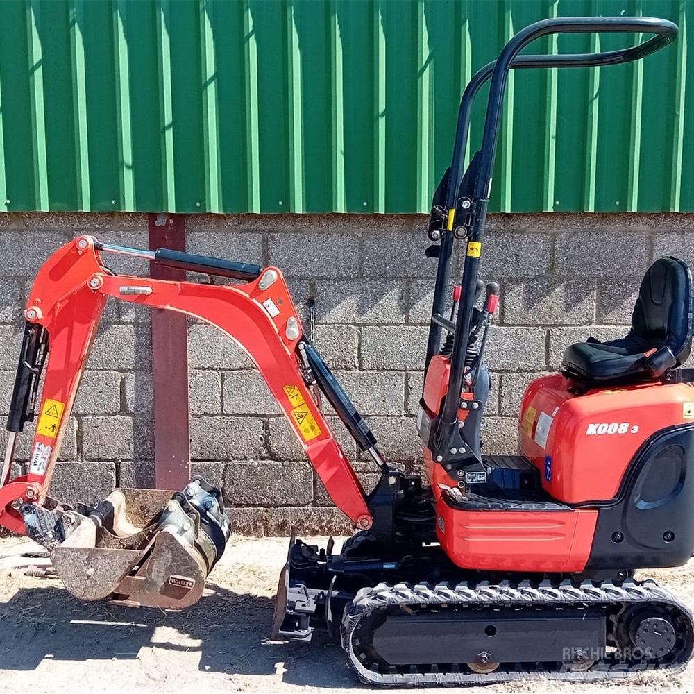 Kubota K008-3 Mini Escavadoras <7t