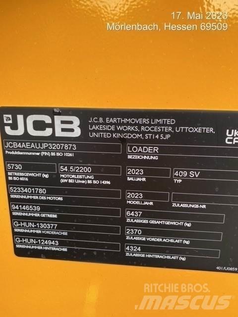 JCB 409 Pás carregadoras de rodas