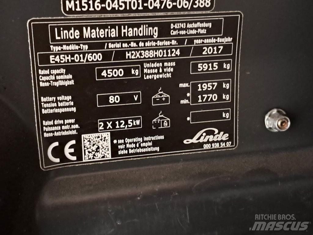 Linde E45H-01/600 Empilhadores eléctricos