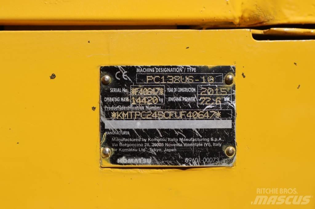 Komatsu PC138US-10 Escavadoras de rastos