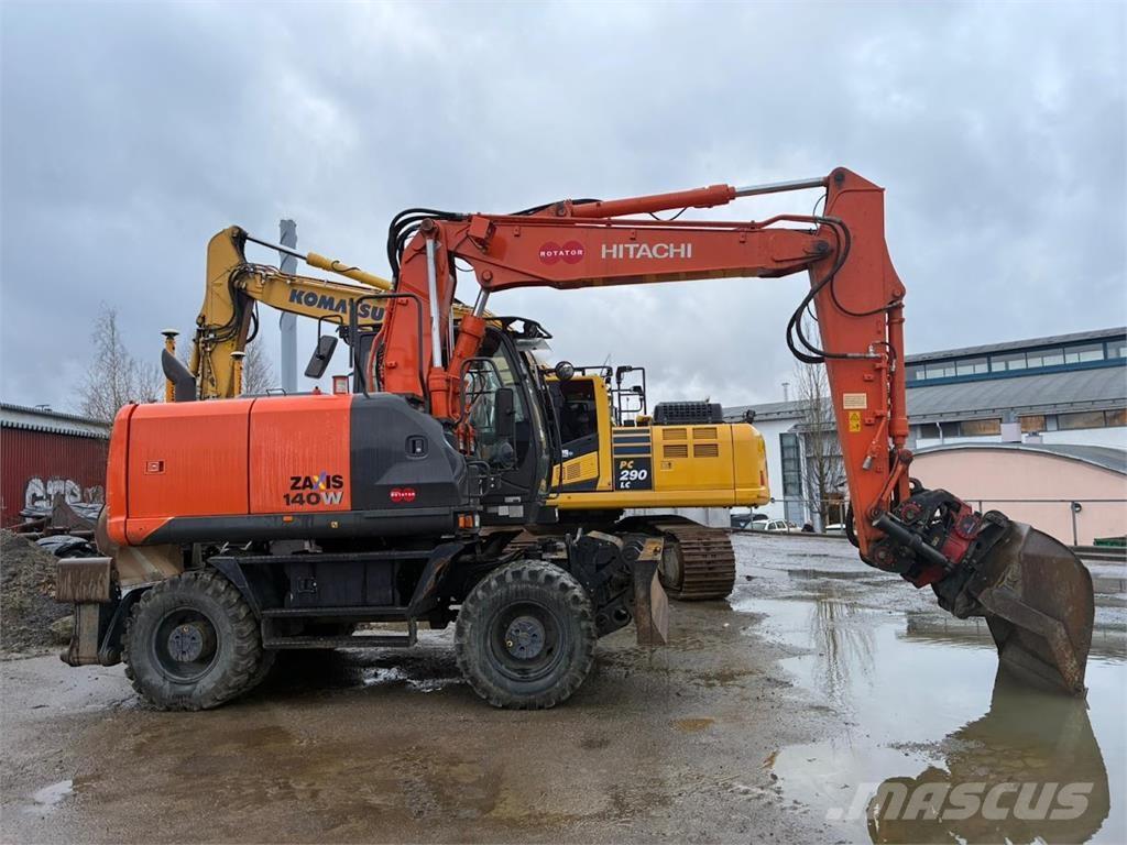 Hitachi ZX140W Escavadoras de rodas