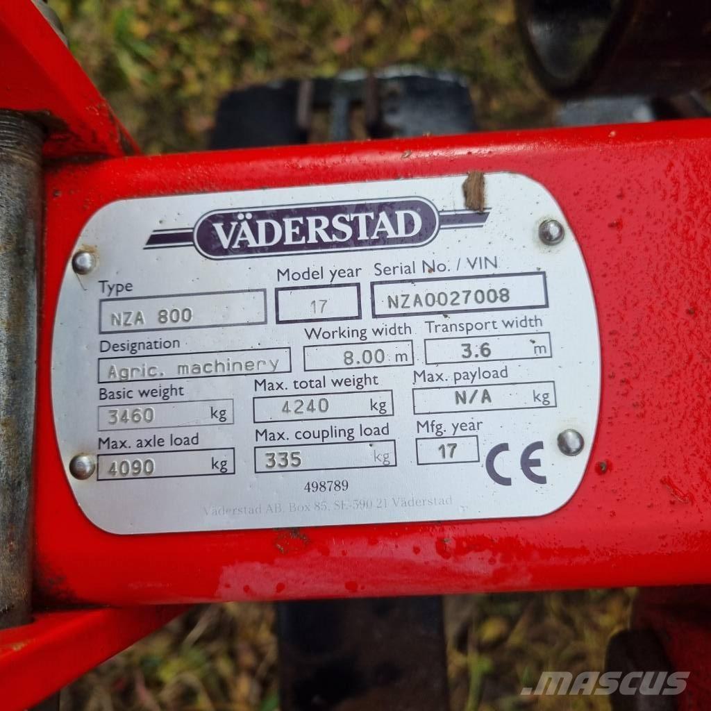 Väderstad NZA800 Cultivadoras