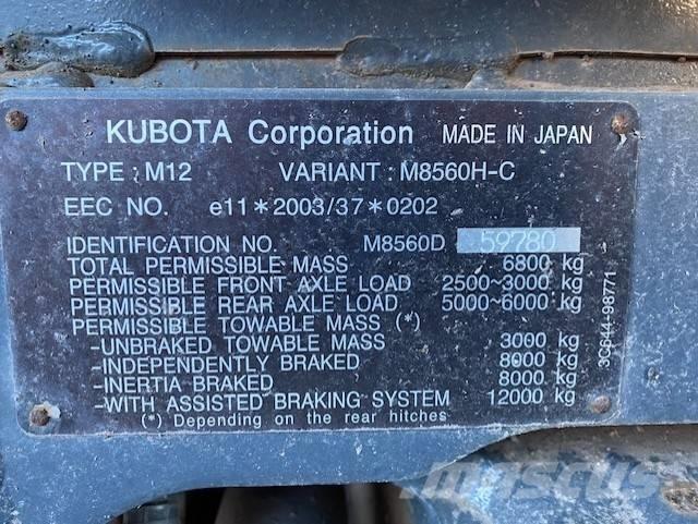 Kubota M 8560 Tratores Agrícolas usados