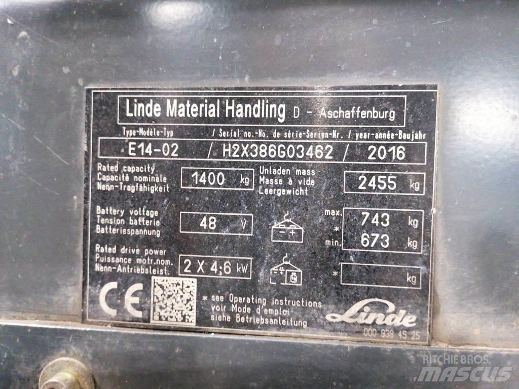 Linde E14-02 Empilhadores eléctricos