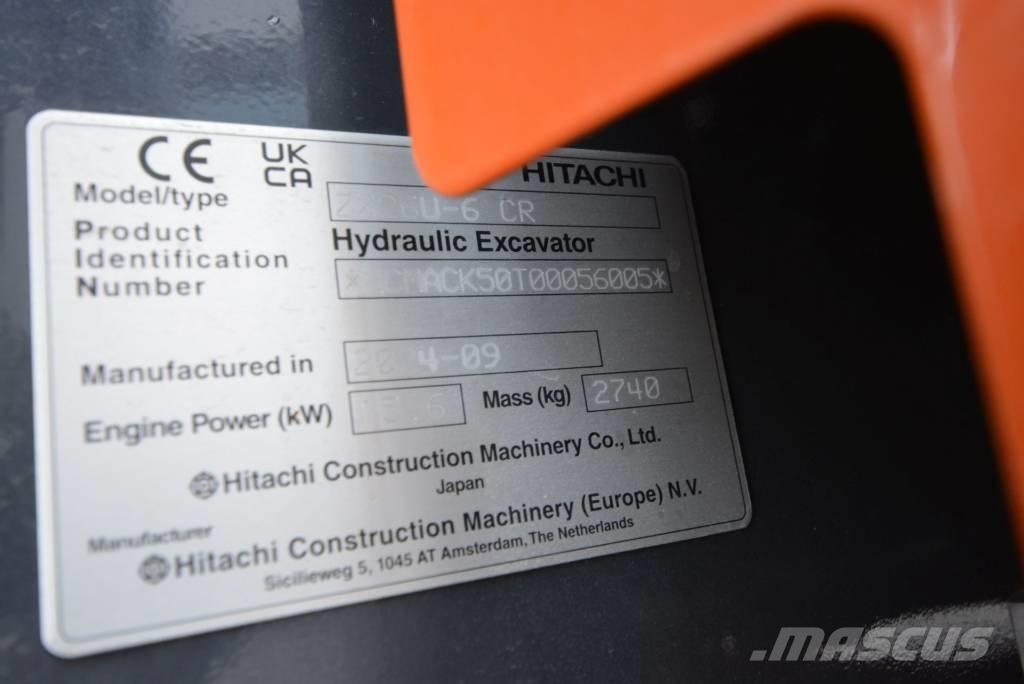 Hitachi ZX 26 U-6 Mini Escavadoras <7t