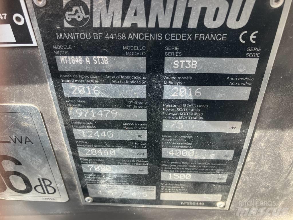 Manitou MT 1840 A Manipuladores telescópicos