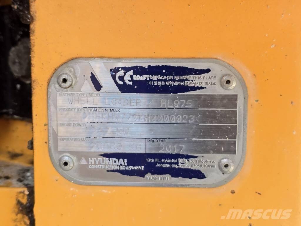 Hyundai HL 975 Pás carregadoras de rodas