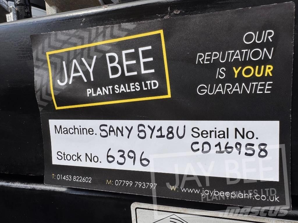 Sany SY18U Mini Escavadoras <7t