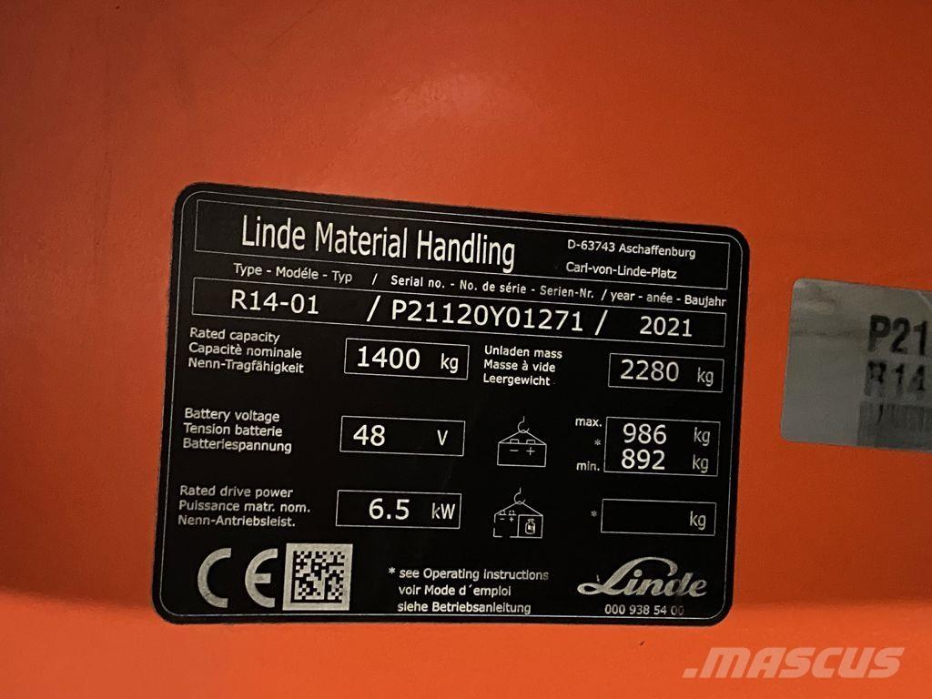 Linde R14-01 Empilhadores Elevadores