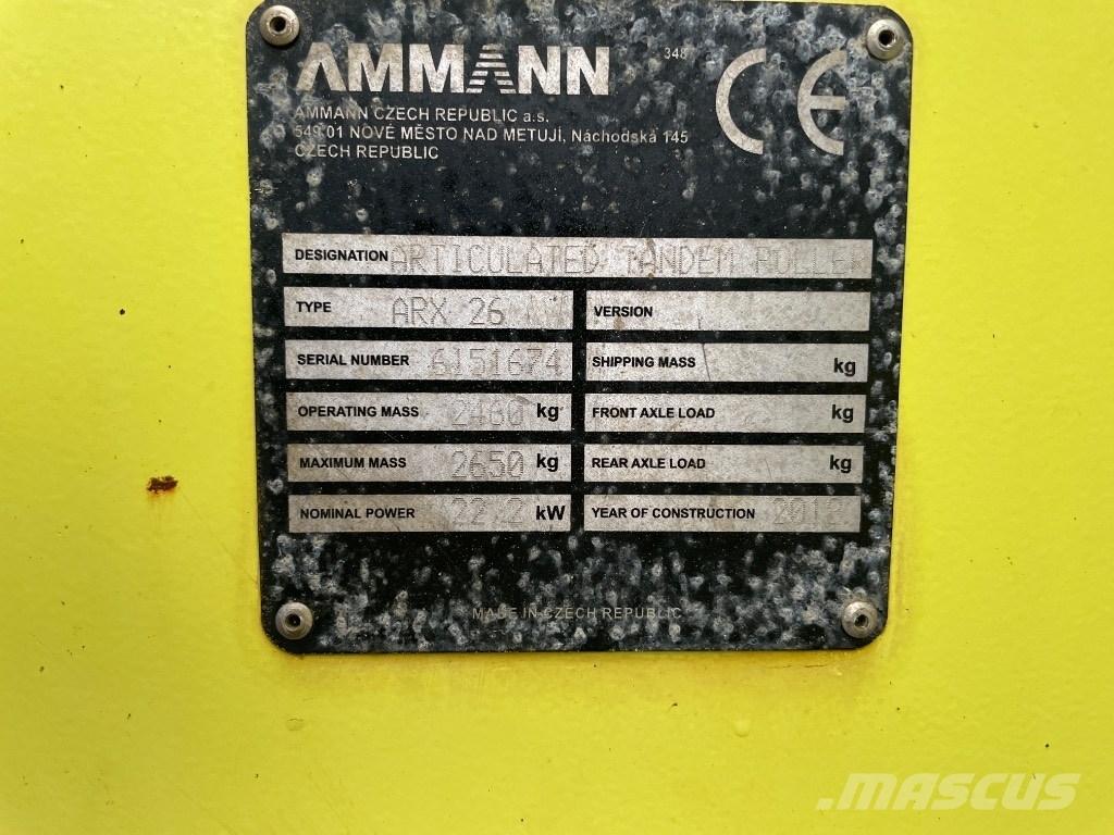Ammann ARX 26 Cilindros Compactadores tandem
