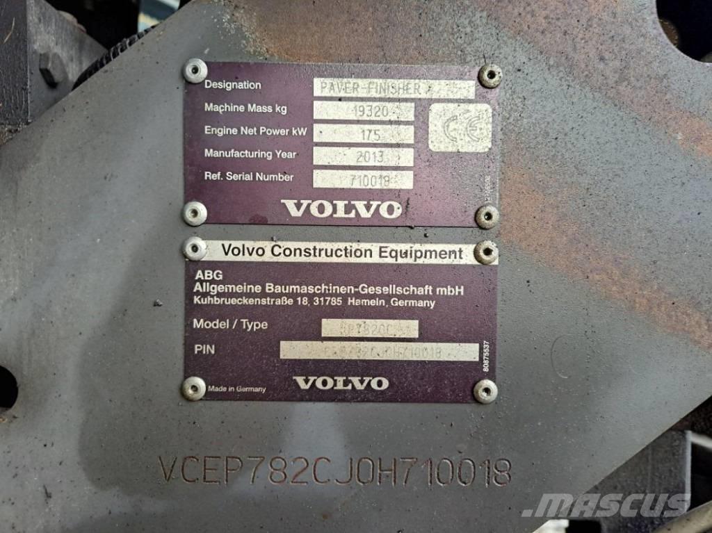 Volvo P 7820 D ABG Pavimentadoras de asfalto