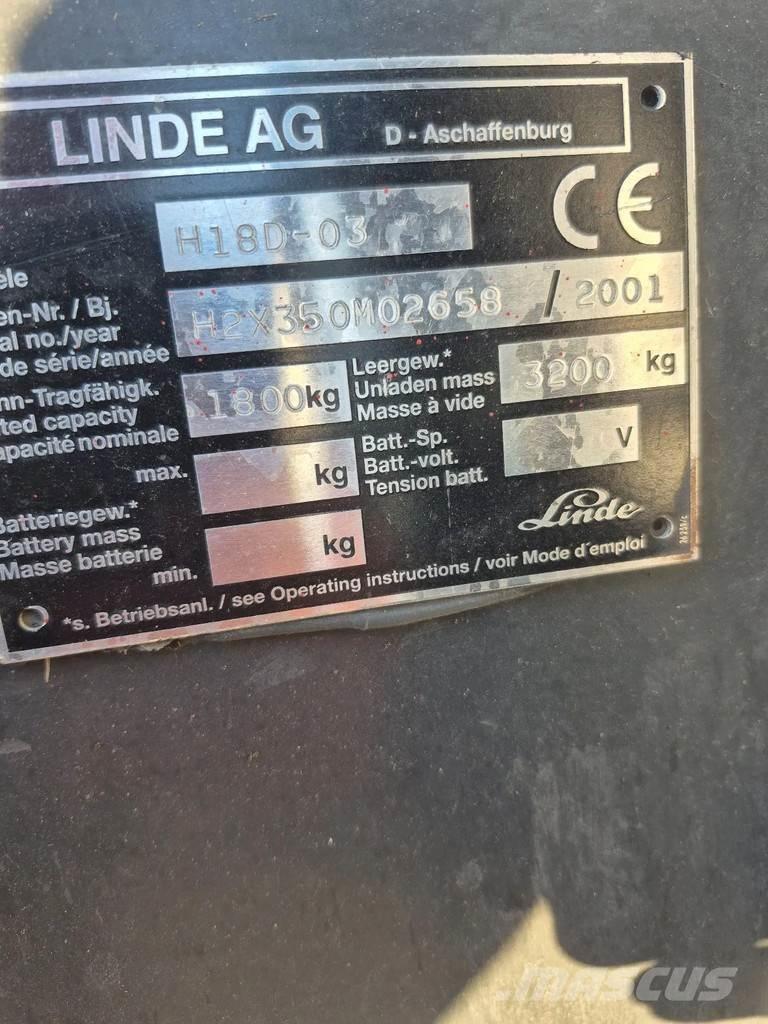 Linde h18D-03 Empilhadores Diesel