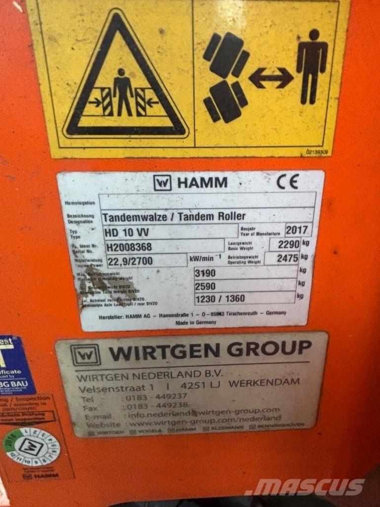 Hamm HD 10 Raspadores