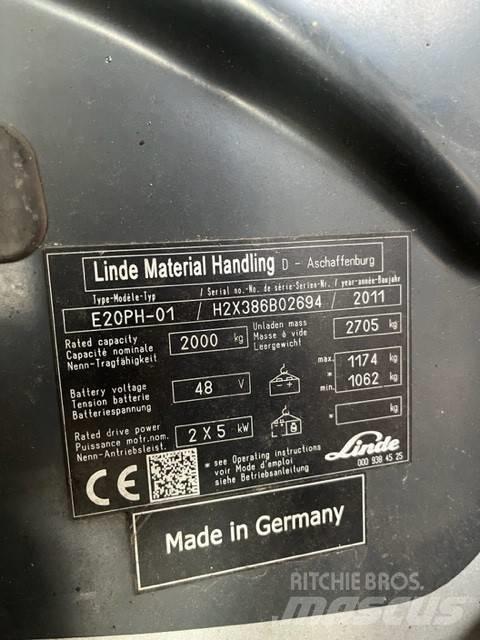 Linde E20 PH-01 Empilhadores eléctricos