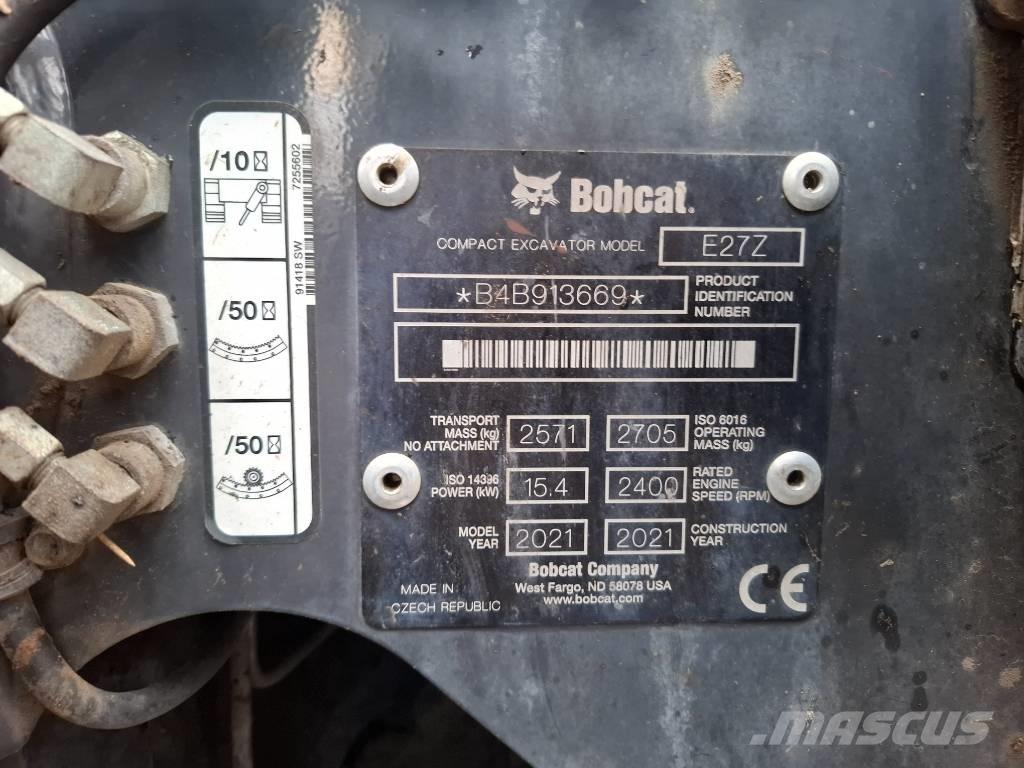 Bobcat E 27Z Mini Escavadoras <7t