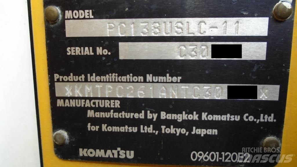 Komatsu PC 138 USLC Escavadoras de rastos