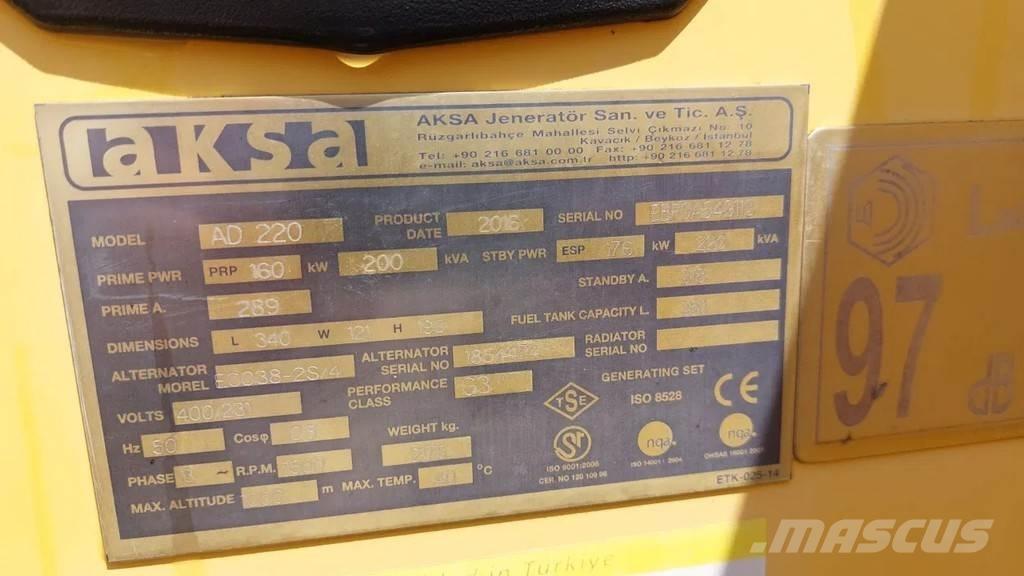 Doosan Aksa AD220 Outros Geradores