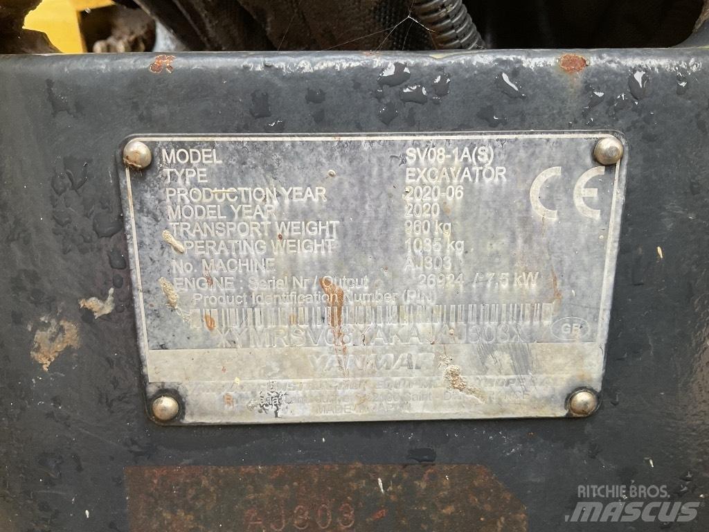 Yanmar SV08 Mini Escavadoras <7t