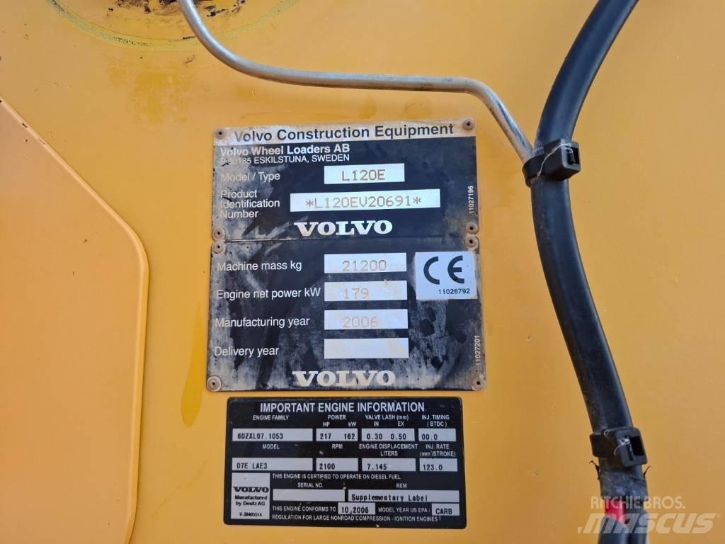 Volvo L 120 E Pás carregadoras de rodas