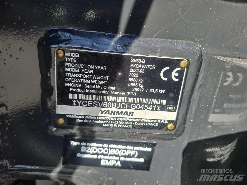 Yanmar SV 60-B Mini Escavadoras <7t