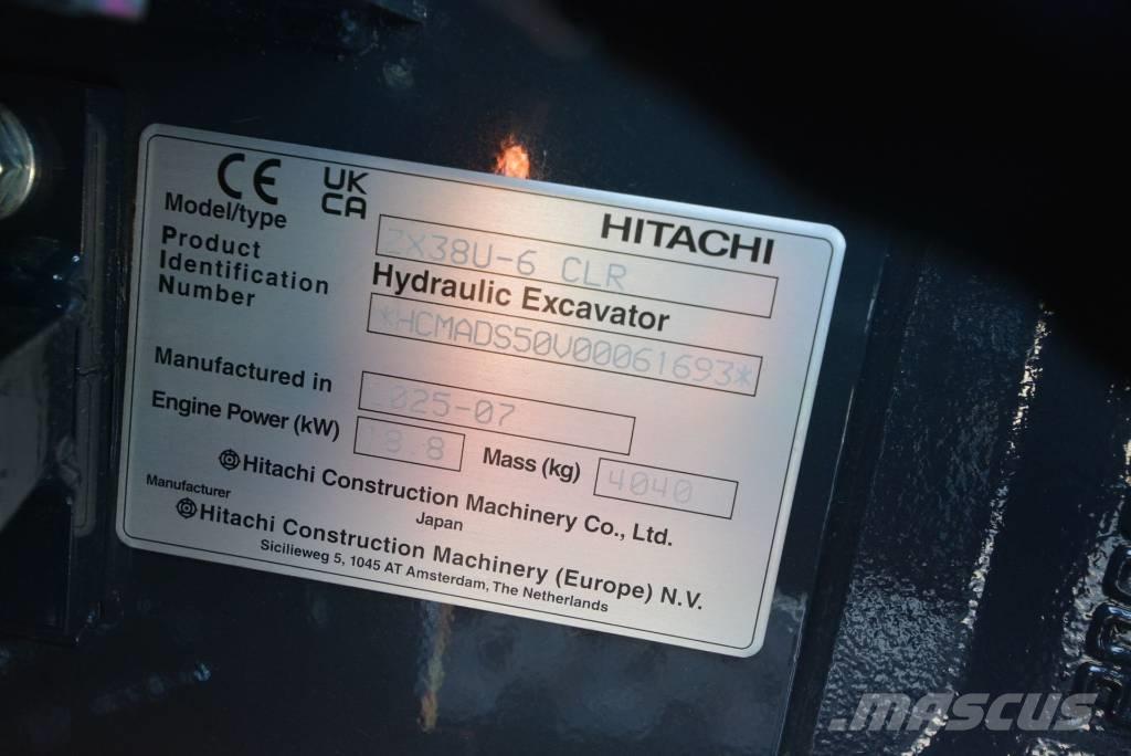 Hitachi ZX 38 U-6 Mini Escavadoras <7t