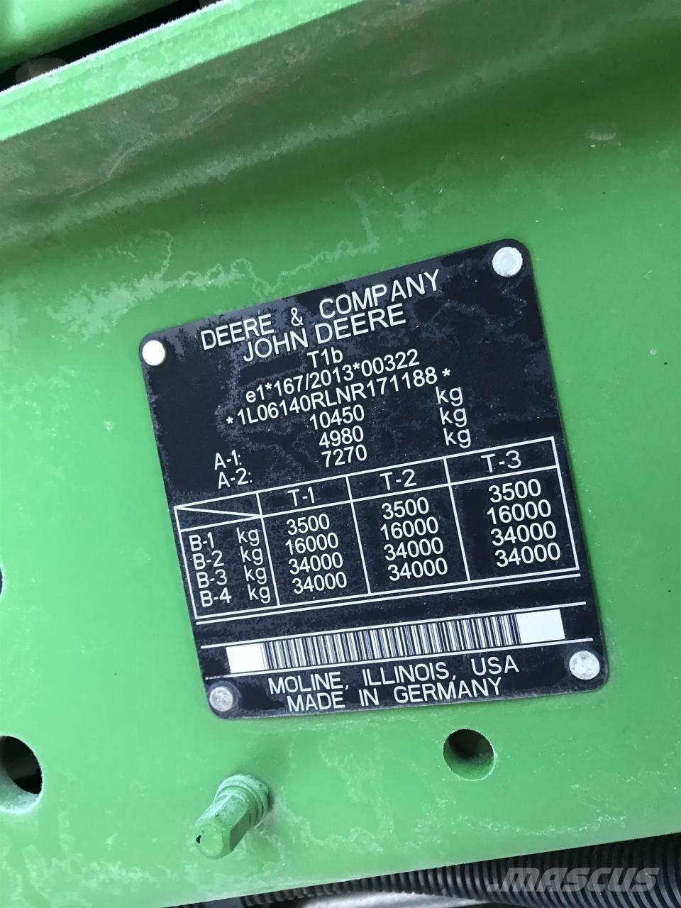 John Deere 6R 140 Tratores Agrícolas usados