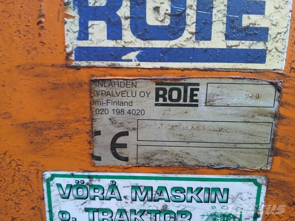 Rote 320 Nivelaura Lâminas de neve e arados