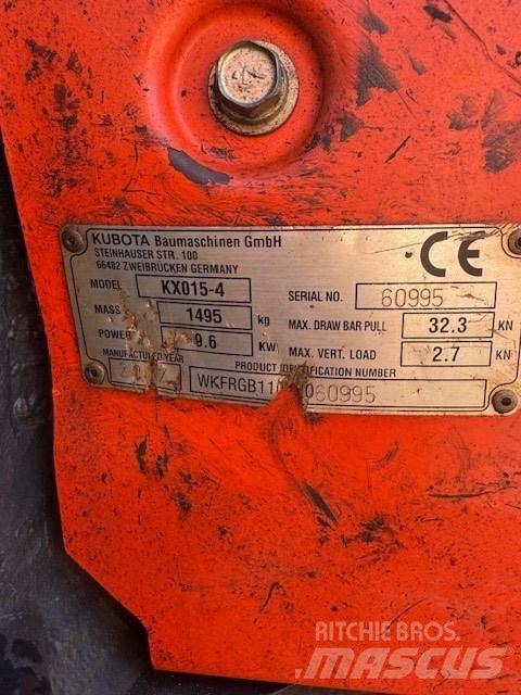 Kubota KX 015-4 Mini Escavadoras <7t