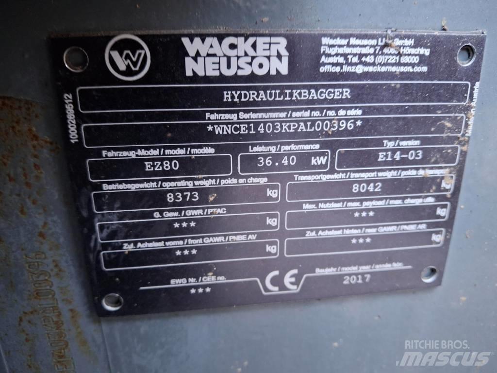 Wacker Neuson EZ 80 Escavadoras Midi 7t - 12t
