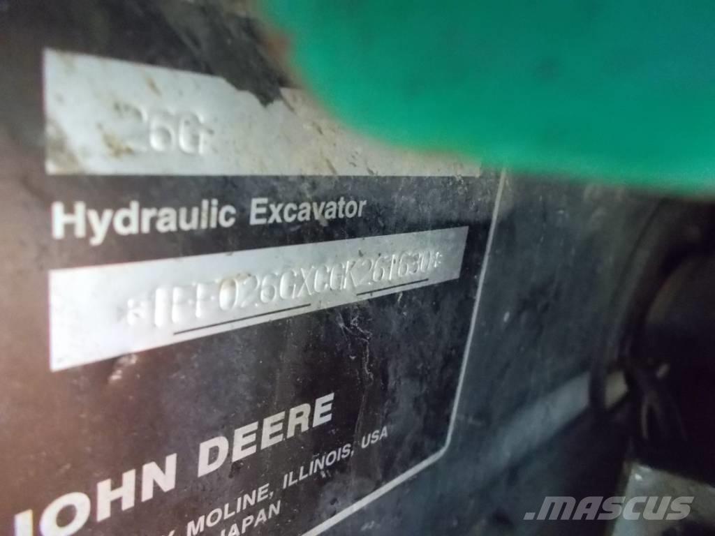 John Deere 26G Mini Escavadoras <7t