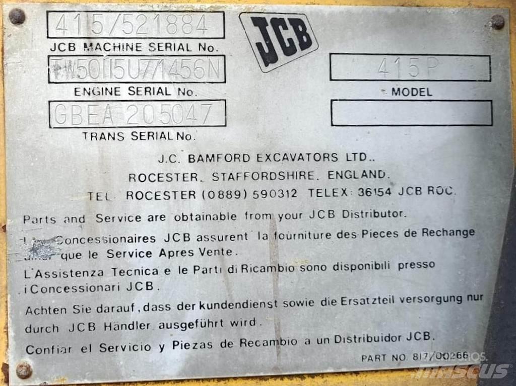 JCB 415P Pás carregadoras de rodas