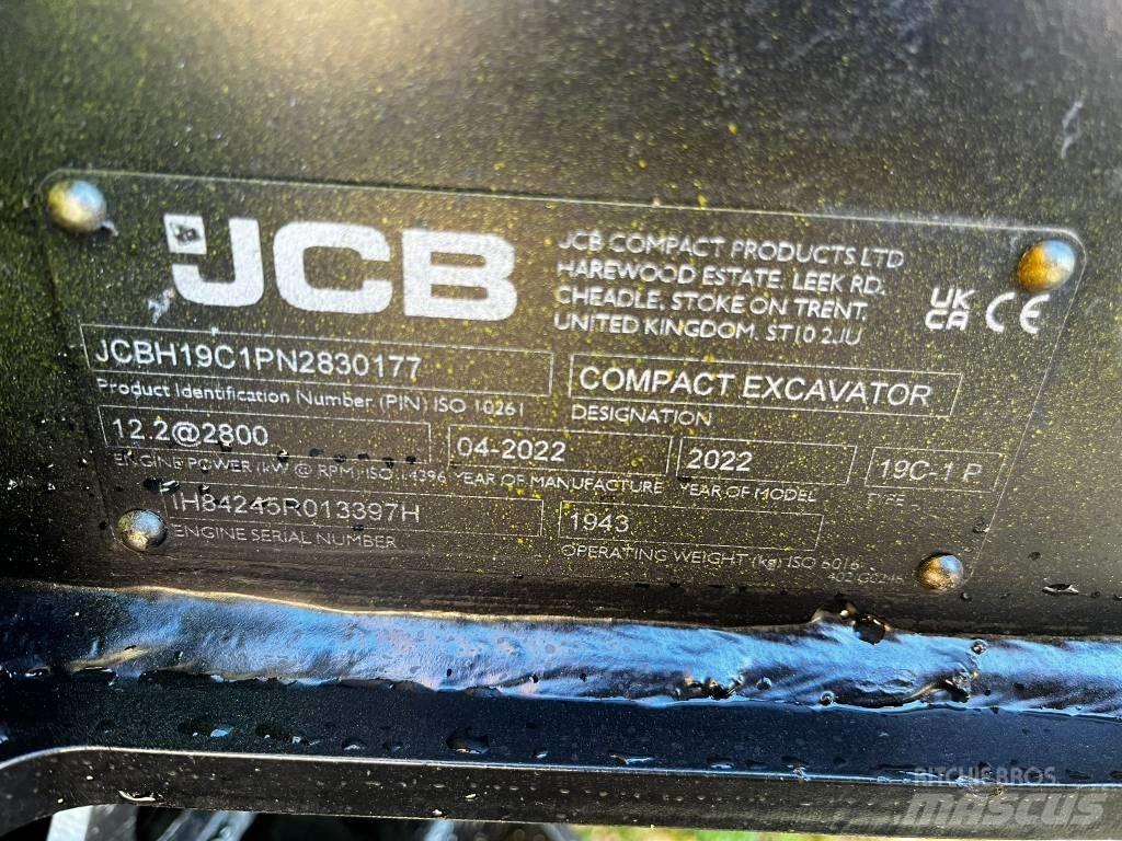JCB 19 C-1 Mini Escavadoras <7t
