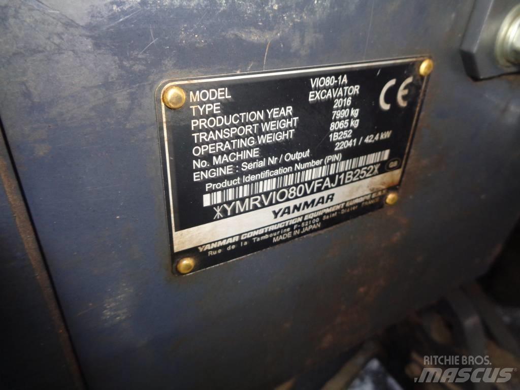 Yanmar Vio 80 Escavadoras de rastos