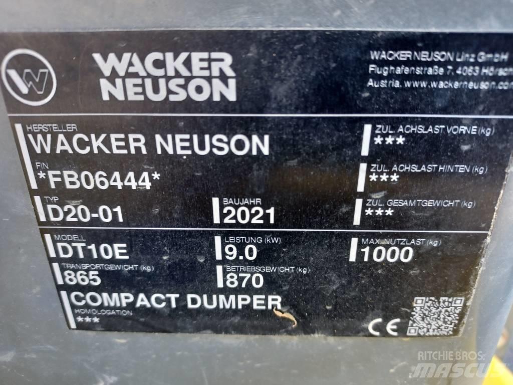 Wacker Neuson DT10e Dumpers de lagartas