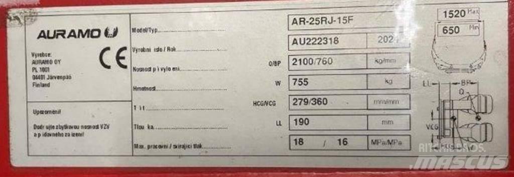 Auramo AR-25RJ-15F Grampos de rolos
