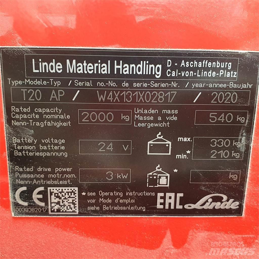 Linde T20AP kurz Porta palettes