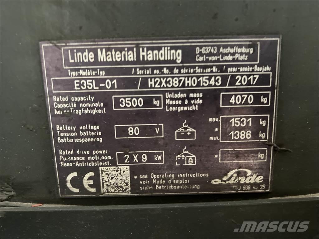 Linde E35L-01 Empilhadores eléctricos