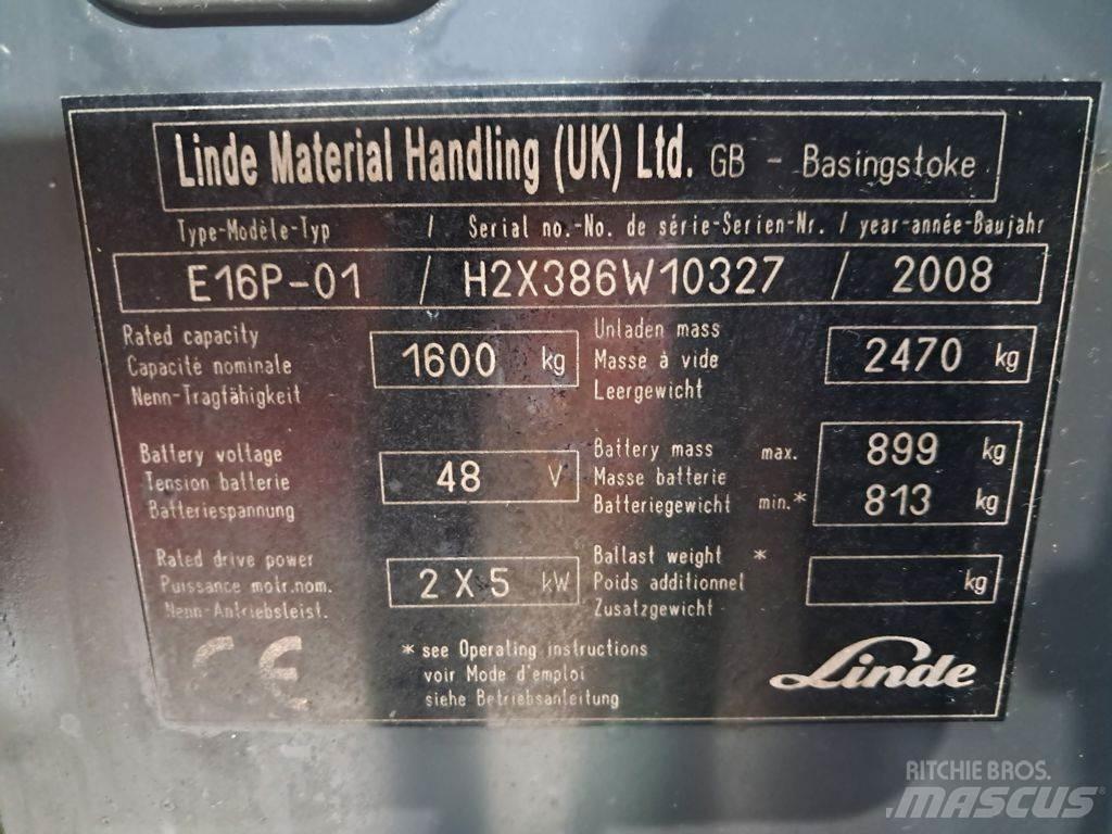 Linde E16P-01 Empilhadores eléctricos