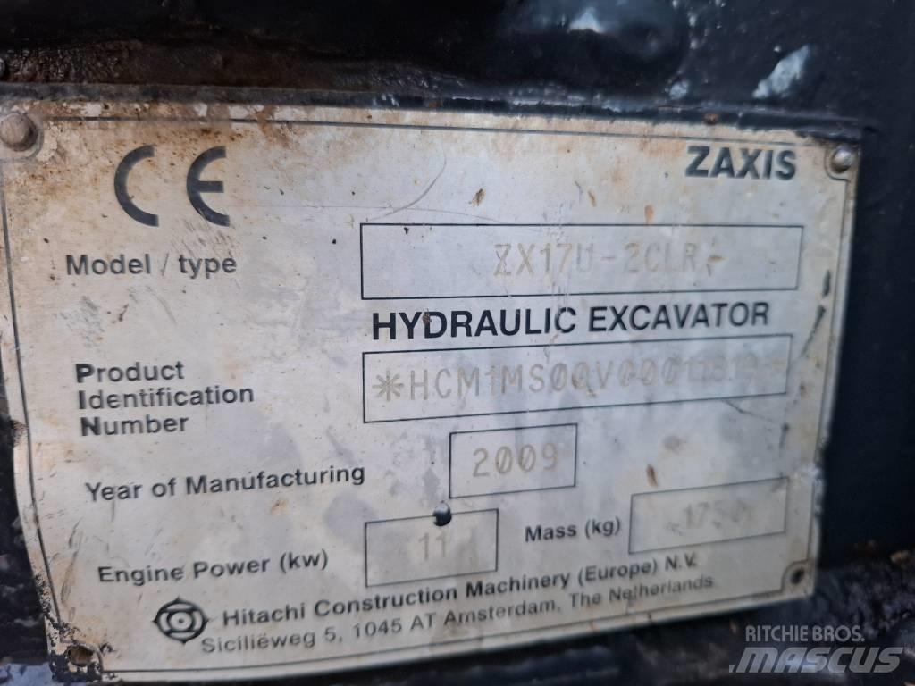 Hitachi ZX17U-2CLR Mini Escavadoras <7t