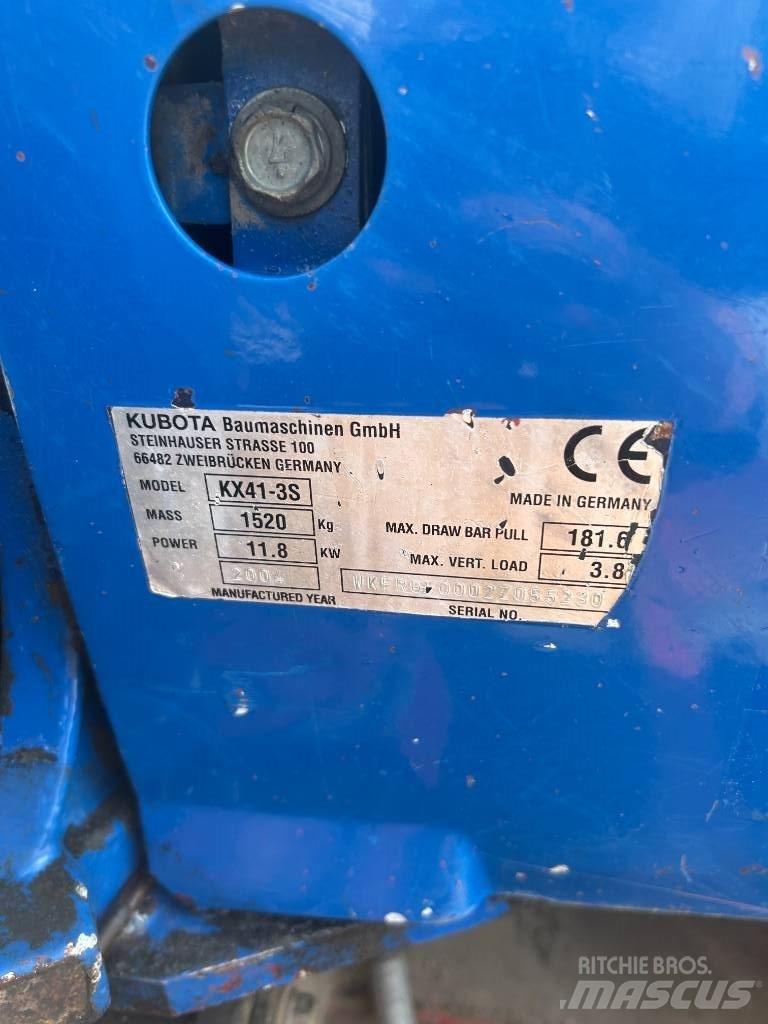 Kubota KX 41-3 S Mini Escavadoras <7t