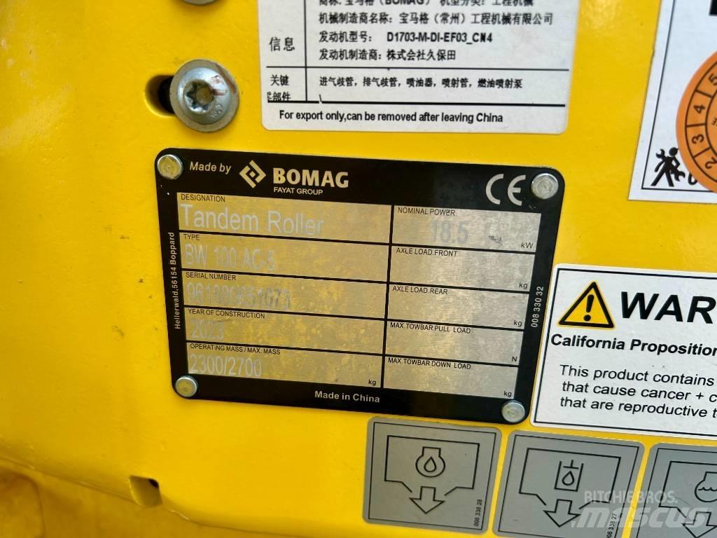 Bomag BW 100 AC-5 Cilindros Compactadores tandem