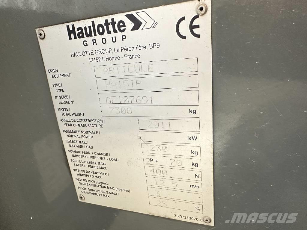 Haulotte HA 15 IP Elevadores braços articulados