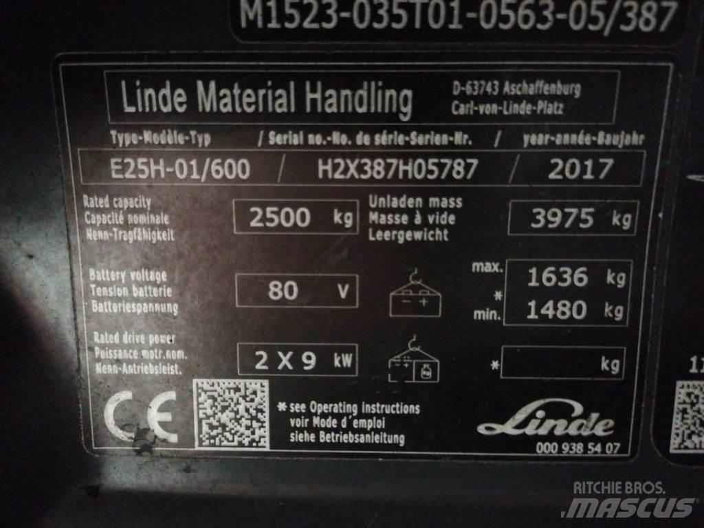 Linde E25H-01/600 Empilhadores eléctricos