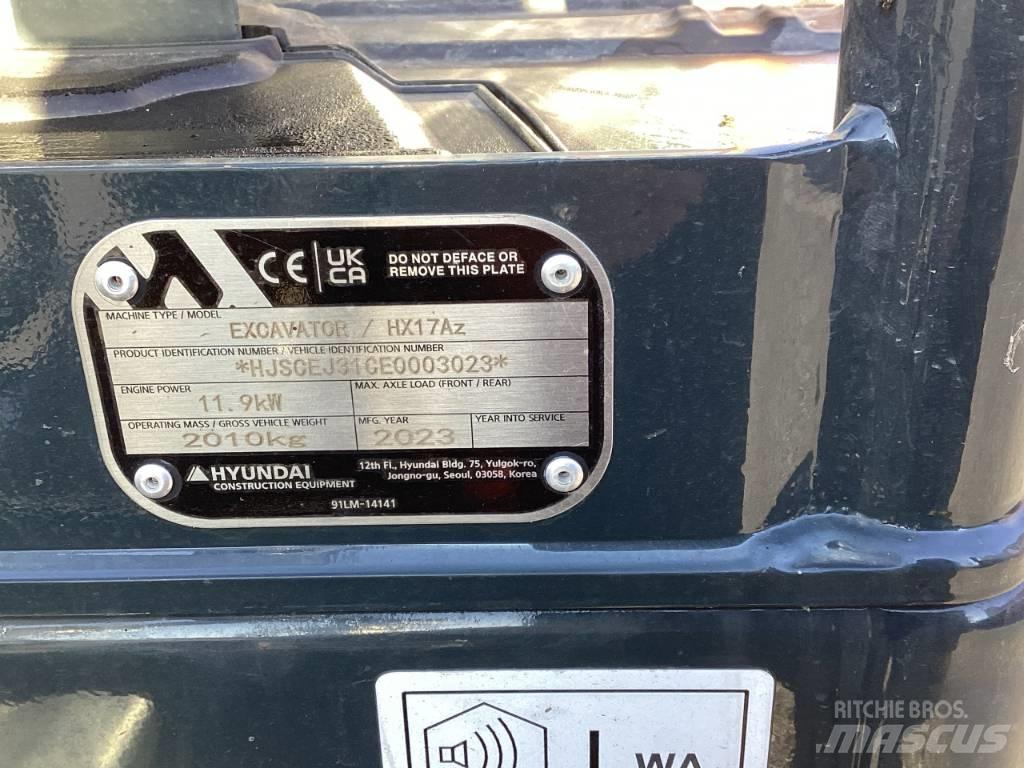 Hyundai HX17Az Mini Escavadoras <7t