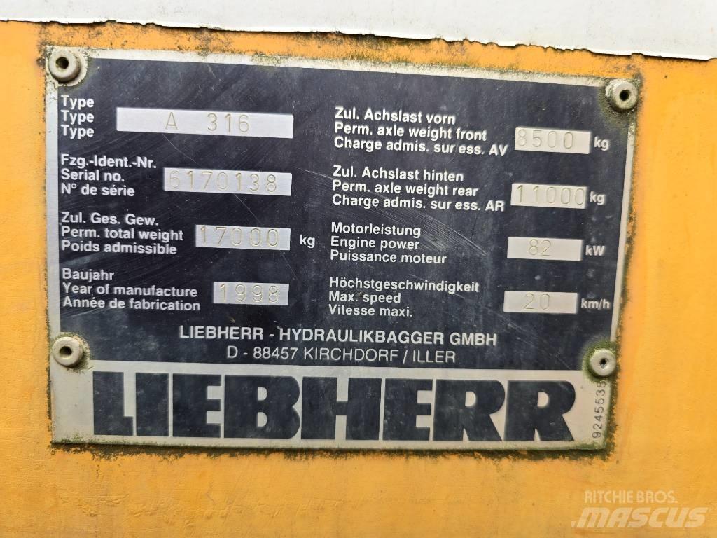 Liebherr A 316 Escavadoras de rodas